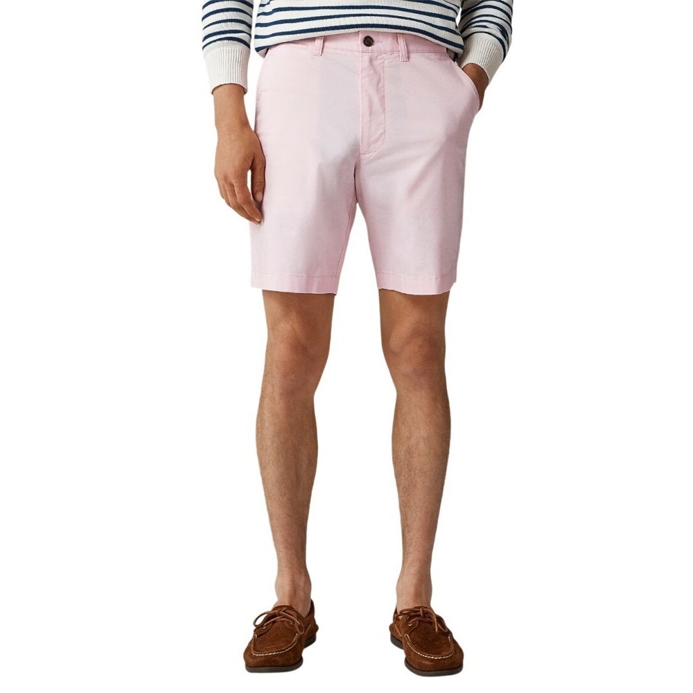 J.Crew Portsider Shorts Mens 38 Pink 9 Inch Inseam Cotton Stretch Chino New $80